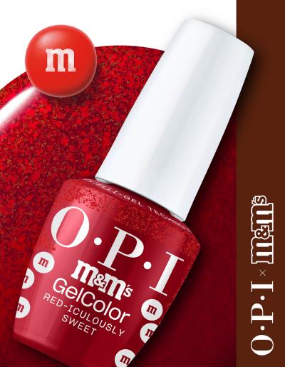 OPI x m&m | Red-Iculously Sweet